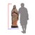 A beautiful sculpture depicting the Virgin Mary standing, her hands clasped in prayer and contemplation. Carved from...