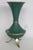 1960s Mid Century Green Enameled Brass Tripod Vase Made in Israel Figural Motif 5002b For Sale - Image 5 of 14