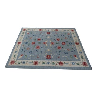 Floral Pattern Approx. 8 X 10 Wool Room Size Rug For Sale