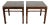 Vintage MCM Henredon Ming Style Side Table Pair For Sale
