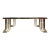 Bianci Firenze 1970s Italian Brass and Chrome Coffee Table With Glass Top For Sale