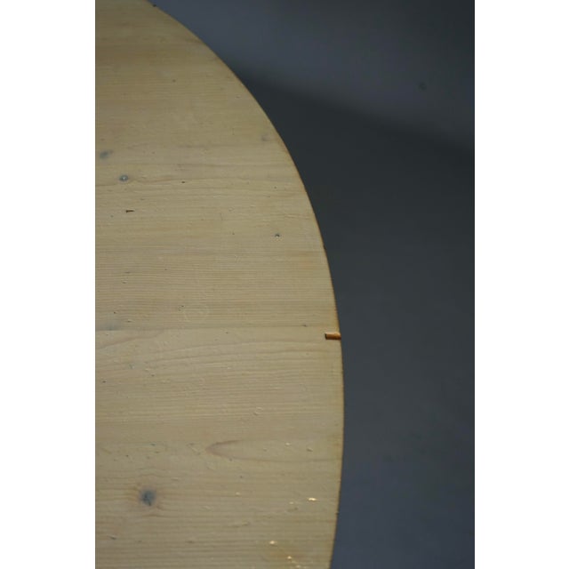 Architectural Handmade Dining Table in White-Washed Pine, 1970s For Sale - Image 10 of 18