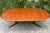 Vintage 1970s Danish Modern Teak Pedestal Base Extension Dining Table For Sale In Los Angeles - Image 6 of 12