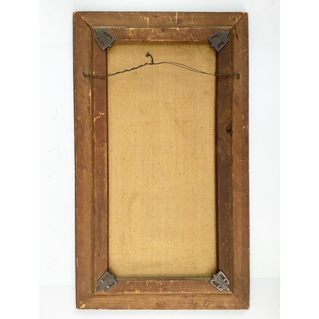Wood Early 1900s Catch of the Day Oil Painting For Sale - Image 7 of 7