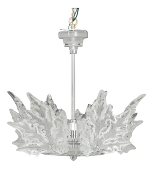 Lalique Crystal "Champs-Elysees" Two-Tier Chandelier