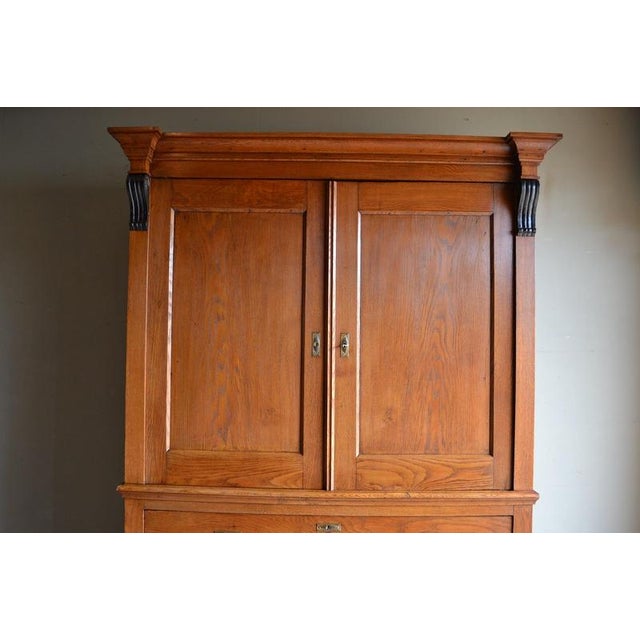 Antique Dutch Oak Cabinet, 19th Century For Sale - Image 3 of 10