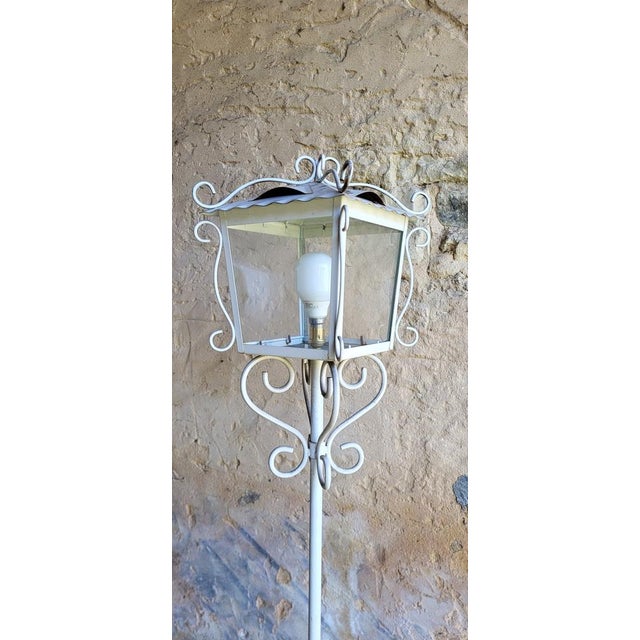 Mid-Century Modern Wrought Iron Floor Lamps, 1950s, Set of 2 For Sale - Image 3 of 12