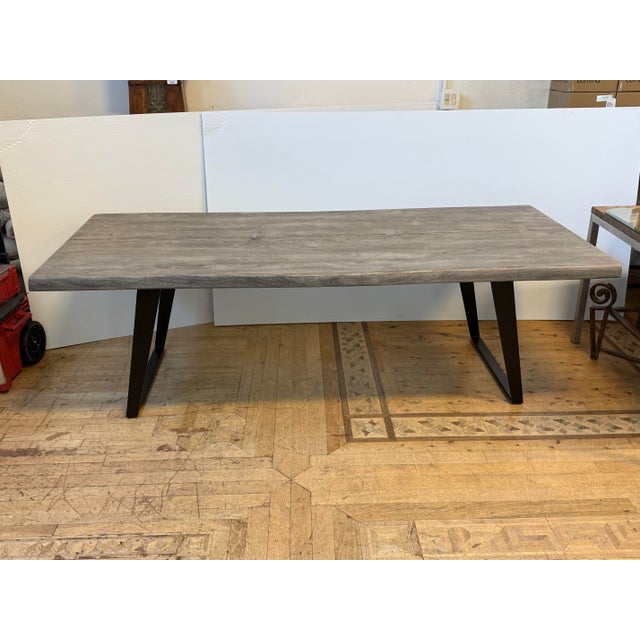 Design Plus Gallery presents a Yukon Weathered Grey Dining Table from Crate & Barrel. The tabletop is built from solid...
