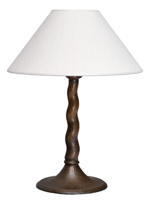 Hammered Copper Model 6834 Table Lamp by Harald Notini for Böhlmarks, Sweden, 1920s
