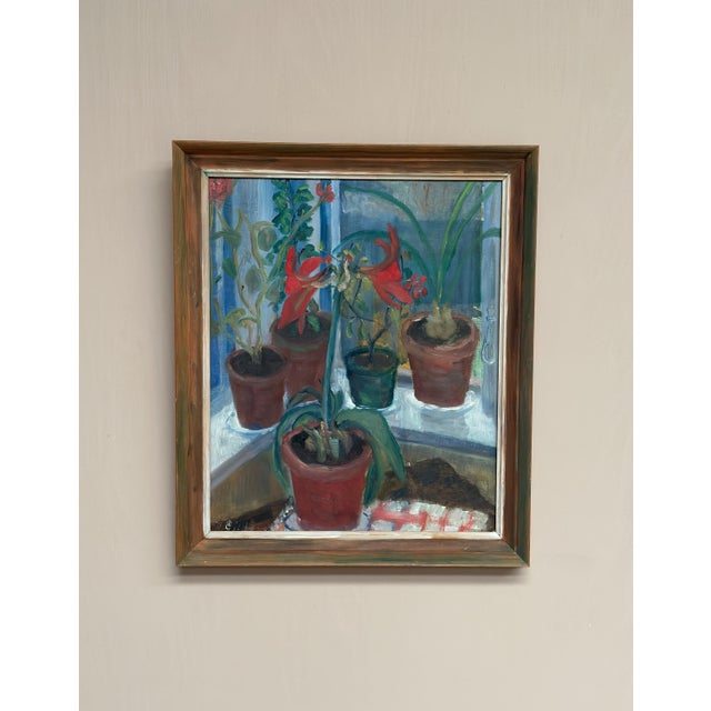 R. Eriksson, Plant Pots, 1960s, Oil on Panel, Framed For Sale - Image 5 of 16