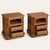 French Provincial 1960s French Provincial Style Oak Nightstands With Open Shelves, Pair For Sale - Image 3 of 7