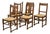 Brutalist Oak Chairs, 1950s, Set of 6 For Sale