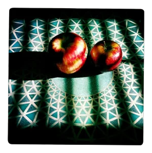 "Apples on Mosaic Table in Sunlight" Original Photograph