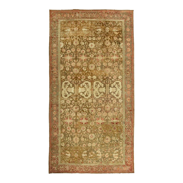 Zabihi Collection Oversize Indian Antique Agra Carpet - 12'3" x 23'2" For Sale