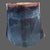 Mid-Century Modern Glazed Pottery Unusual Form Blue Vase For Sale - Image 6 of 8