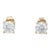0.50ctw Diamond Stud Earrings 14k Yellow Gold Round Solitaire Studs - 2 Pieces For Sale