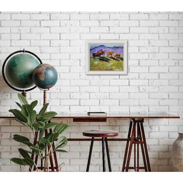 Cows Original Acrylic Painting Expressionist Modern Art For Sale In Reno/Lake Tahoe - Image 6 of 6