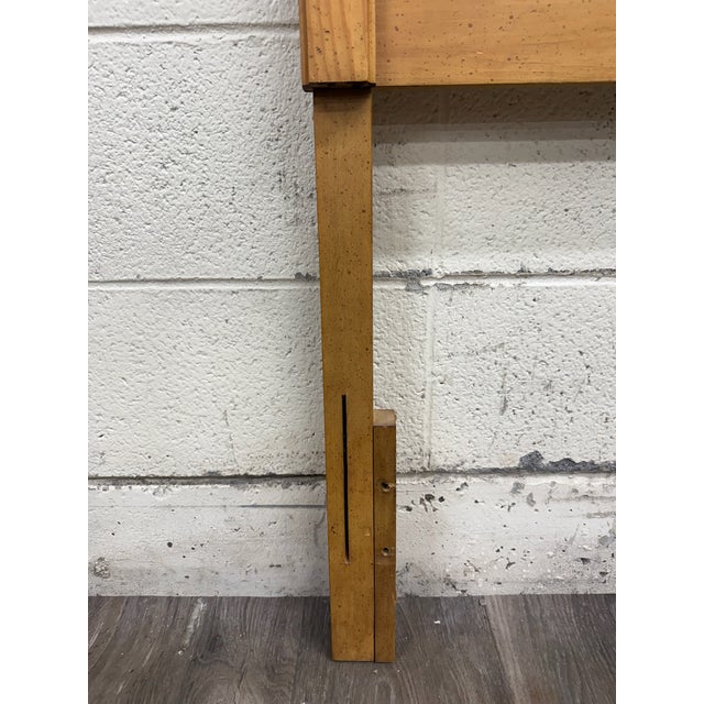 Vintage Full or Queen Size Convertible 1970s Rustic Modern Headboard For Sale - Image 10 of 12