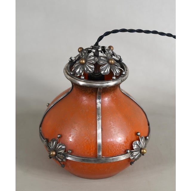 French Art Deco Night Lamp by E. Val Et Cie. - 1920s France For Sale - Image 6 of 13