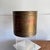 Traditional Hammered Copper Banded Brass Planter or Wastebasket For Sale - Image 4 of 12