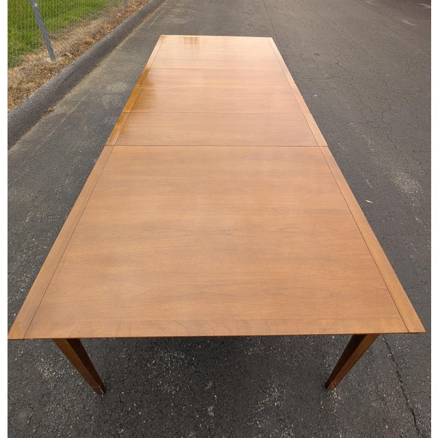 John Van Koert John Van Koert for Drexel Profile Mid Century 10 Person Dining Table For Sale - Image 4 of 18