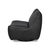 Black Leather Swivel Slipper Chair For Sale - Image 10 of 12