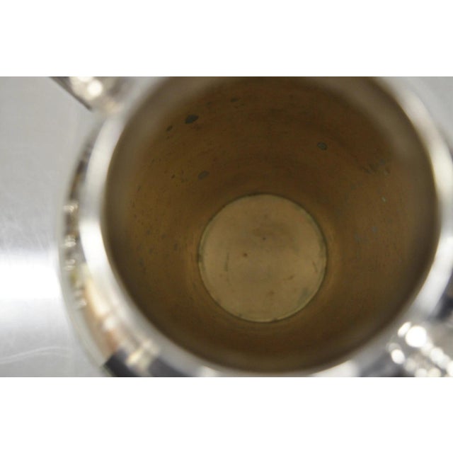 Mid 20th Century Vintage Sheridan Art Deco Silver Plated Martini Cocktail Shaker Pitcher For Sale - Image 5 of 7