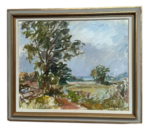 Sigurd Hagegård, Landscape, 1960s, Oil on Canvas, Framed