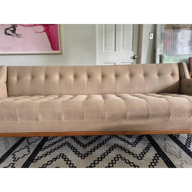 Wood Lawson Fenning Mid Century Maurice Couch For Sale - Image 7 of 7