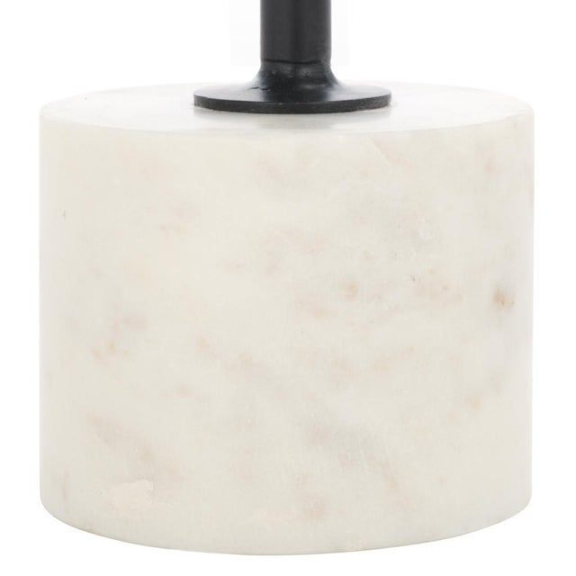 Early 21st Century Karik Round Marble Side Table in Dark Green / Black For Sale - Image 5 of 6