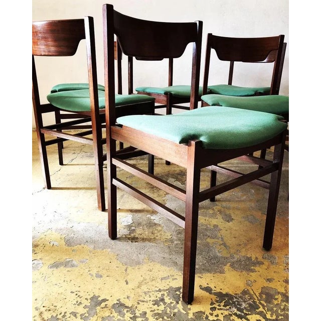 Italian Teak Chairs, 1970s, Set of 6 For Sale - Image 10 of 10
