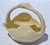 1960s Vintage Lenox Swan Basket Tan Fine Bone Ceramic 24k Gold Mark Bowl For Sale - Image 14 of 14