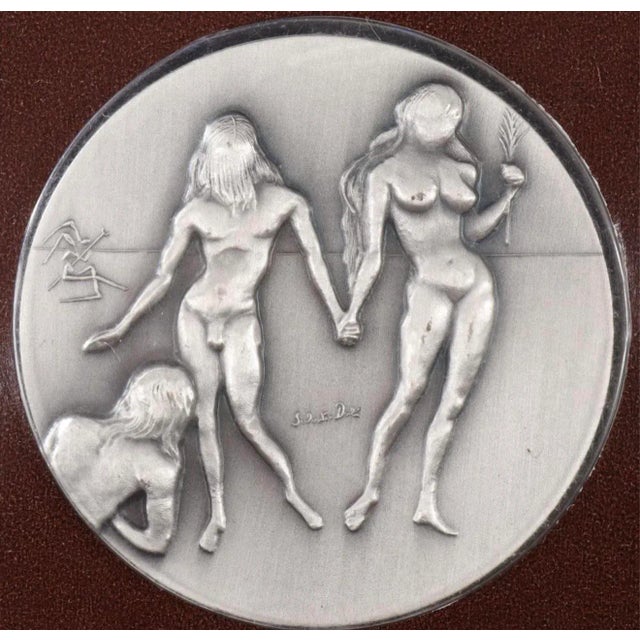 Salvador Dalí The Ten Commandments Silver Medallion Set by Salvador Dali For Sale - Image 4 of 10