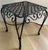 Pair of French Wrought Iron Square Accent Tables, Lattice Tops and Scroll Legs For Sale In Miami - Image 6 of 9