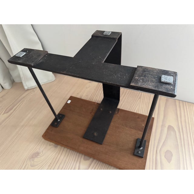 Vintage Stool by Pierre Chareau for Ecart International, 1990 For Sale - Image 16 of 18
