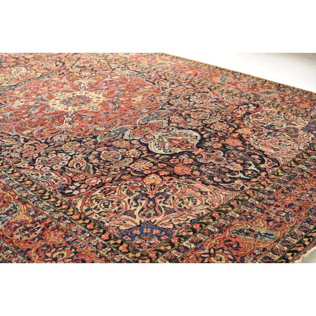 Name: Bianca Size: 9.7 x 15.3 Age: Antique Pile: Low/Medium About this rug: Where do I even start with this piece... the...