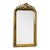 Ornate French Baroque Floor Mirror With Hand-Gilded Gold Leaf Frame & Cherub Details For Sale
