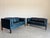 Børge Mogensen Vintage Navy Leather 2 Seat Sofa Attrb Borge Mogensen For Sale - Image 4 of 10