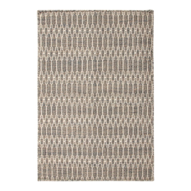 Rug & Kilim’s Contemporary Flatweave Rug With Geometric Lattice Design For Sale