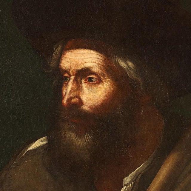 Italian Artist, Peasant with Hoe, Oil on Canvas, 1600s-1700s For Sale - Image 4 of 11
