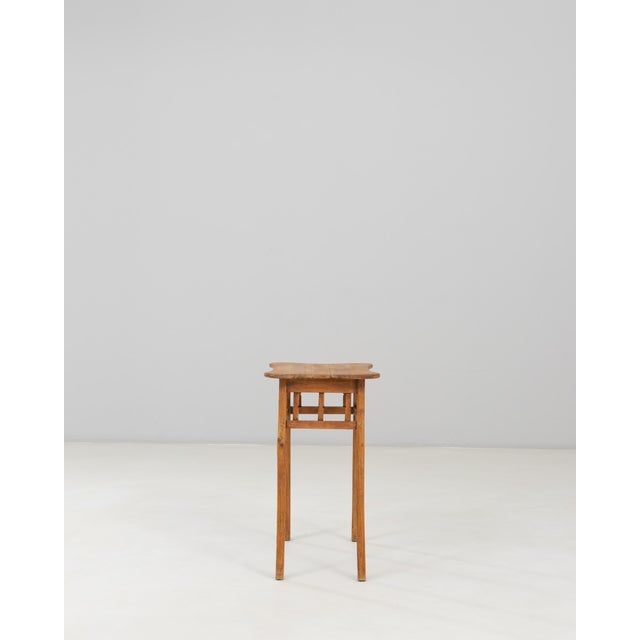 1940s French Mid-Century Modern Wooden Side Table For Sale - Image 4 of 18