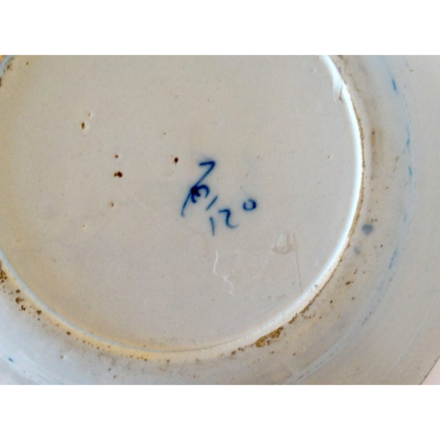 Ceramic 18th-Century Dutch Delft Plate Porcelayne Bijl Marked For Sale - Image 7 of 7