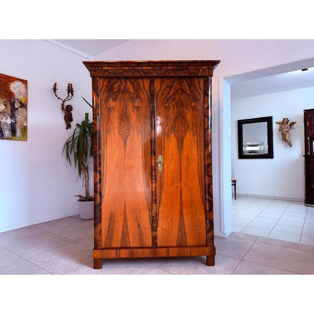 Antique Biedermeier Hall Wardrobe For Sale - Image 5 of 18