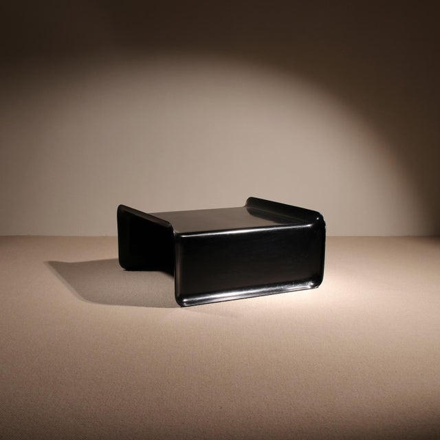 Black Fiberglass Coffee Table from Rosenthal, Germany, 1970s For Sale - Image 11 of 11