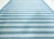 Mid 20th Century Doris Leslie Blau Vintage Indian Dhurrie Striped Blue Rug For Sale - Image 5 of 8