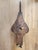 19th-Century Primitive Wood, Leather & Iron Fireplace Bellows With Studded Folk Art Decoration For Sale In San Diego - Image 6 of 18