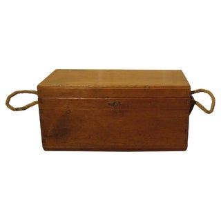 Victorian Pine Carpenters Box Chest, 1850s For Sale