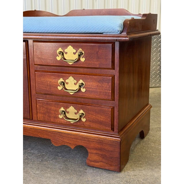 Lane Furniture Late 20th Century Lane Furniture Chippendale Cedar Blanket Chest / Bench For Sale - Image 4 of 10