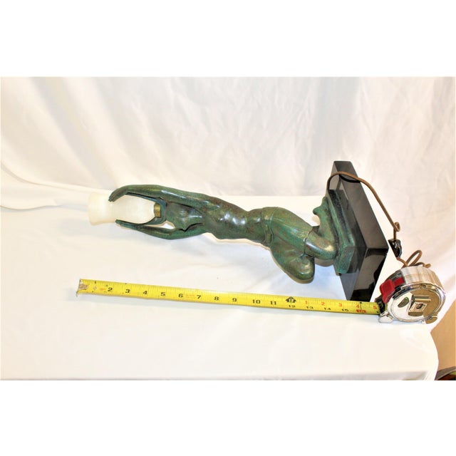 1990s Art Deco Nude Lady Lamp For Sale - Image 11 of 17