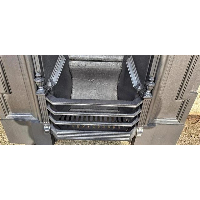 Antique Victorian Combination Fireplace in Cast Iron For Sale - Image 10 of 12